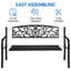 Antique Style  Metal Outdoor Bench-669611138