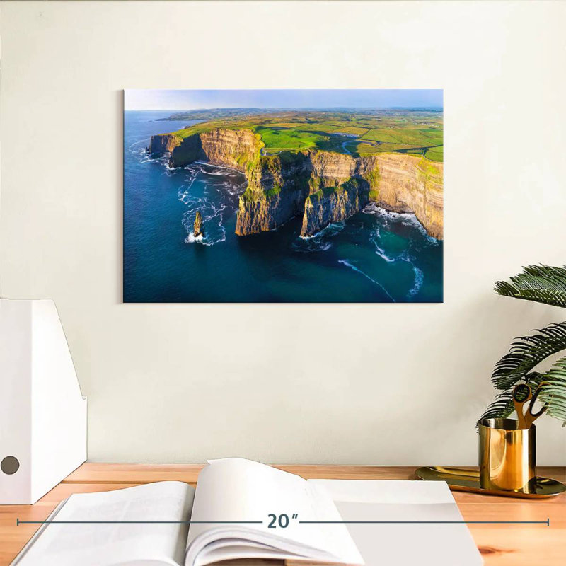 Hannes, falaises de Moher en Irlande, H 8 po x l 12 po