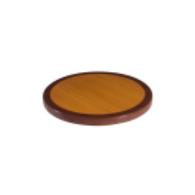 36'' Round Resin Table Top, Cherry & Dark Mahogany