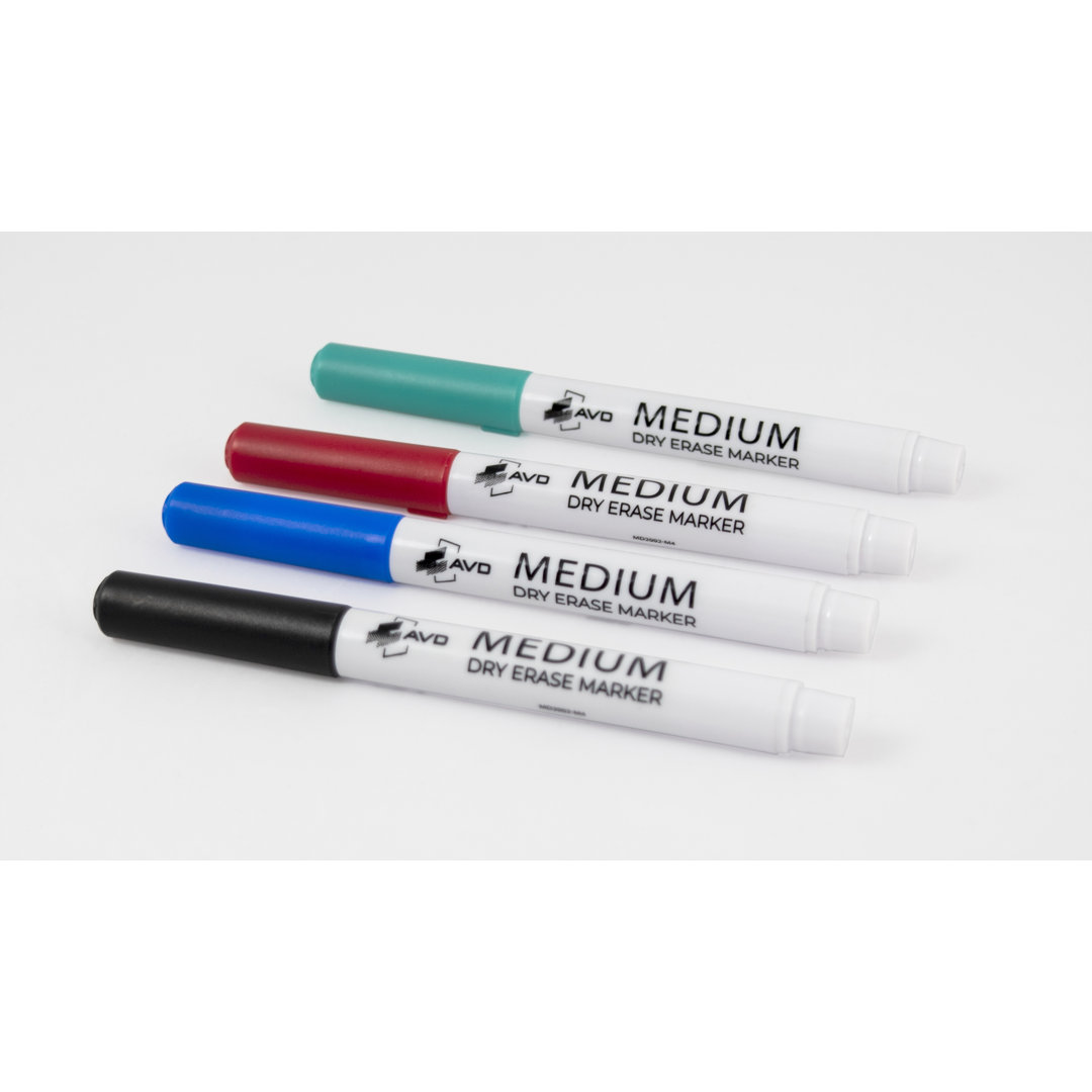 Audio-Visual Direct Plastic / Acrylic Dry-Erase Marker (Set of 4) Audio-Visual Direct