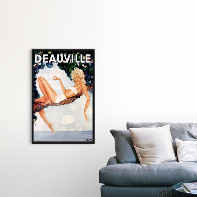 " Deauville, Vintage Poster, By Jean Gabriel Domergue " by Jean Gabriel Domergue
