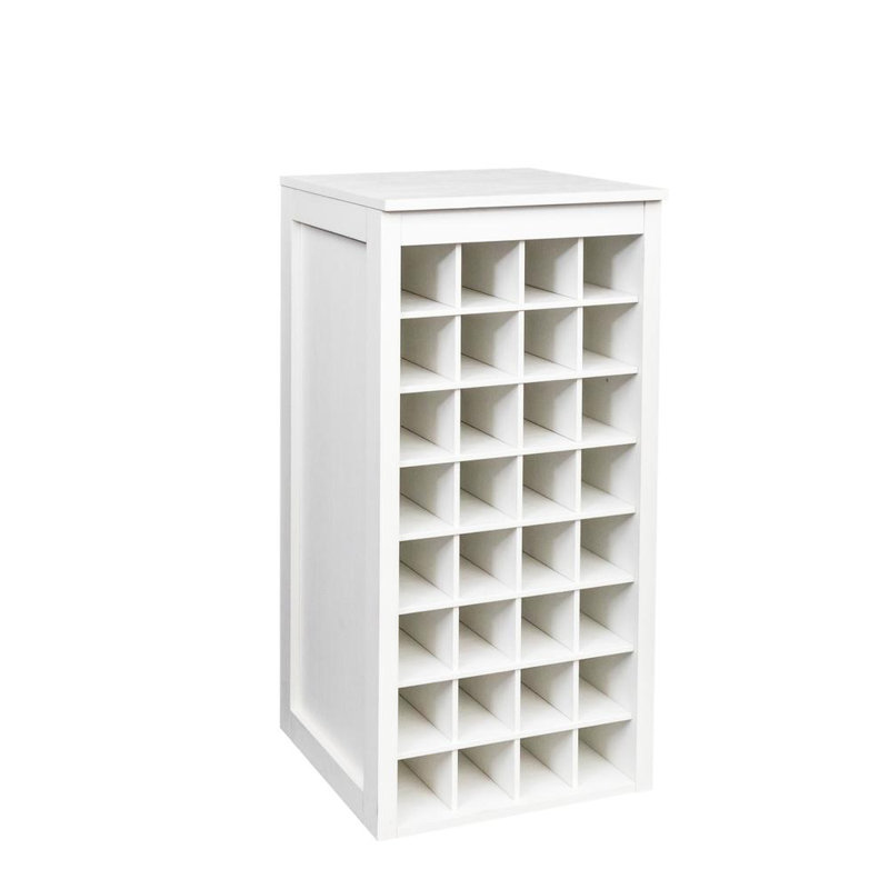 Modular Wine Bar Cabinet With 32 Bottle Rack