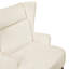 Siège beige contemporain - revêtement en chenille, contreplaqué élégant salon chenille, contreplaqué, largeur de 22 po-1203447730