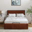 Lit plateforme tapissier Neilius avec housse lavable-92576047-92576039