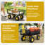 Chariot de jardin robuste avec pneus gonflables, capacité de 660 lb