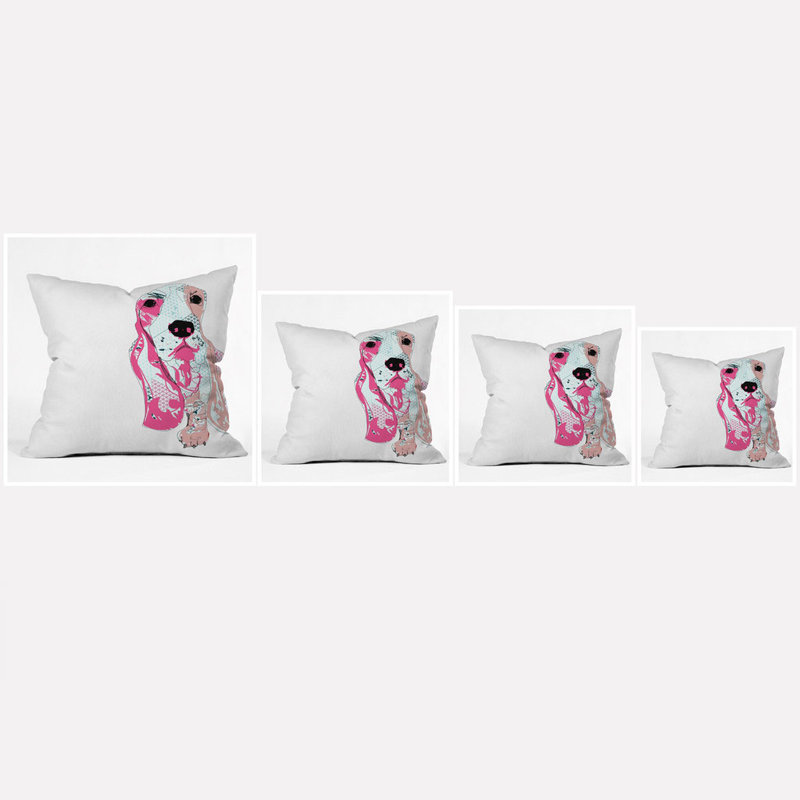 Coussin bassett Casey Rogers, 20 po x 20 po