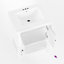 Ensemble de meuble-lavabo simple 24 "avec plateau en céramique-1255815145