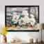 Pe pivoines près de la grange d'automne - pivoines, art mural sur toile-372776827-372776830