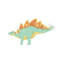" Stegosaurus Pencil Drawing With Digital Colour " by Alice Turner-52878517-52878515-52878516