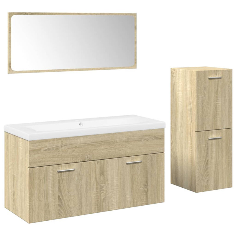 Bathroom Storage, Sonoma Oak