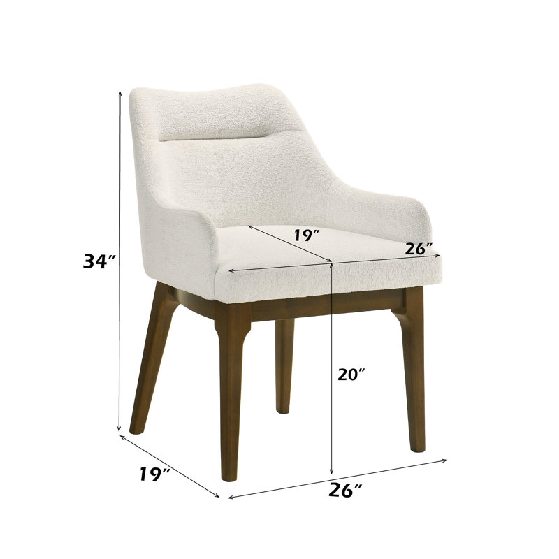 Ensemble de 2 chaises d'appoint Kasha Chenille