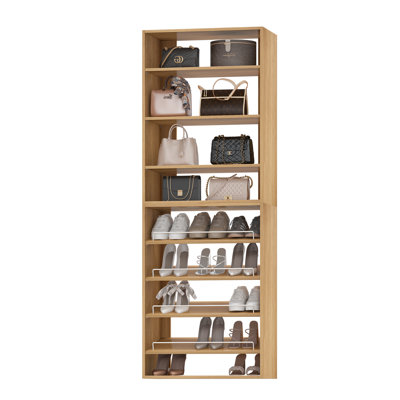 Modular Closet System, Versatile and Customizable Walk-In Design for Efficient Storage and Organization, Wood