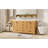 Space-saving Modern Double-sink Vanity, Solid Wood Frame, Contemporary Design
