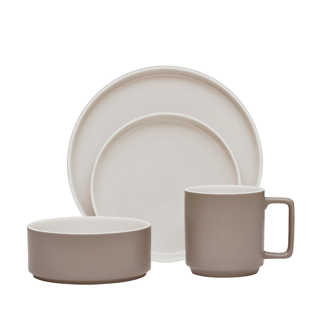 Noritake ColorTrio Stax 4-Piece Place Setting, Service for 1 Noritake 