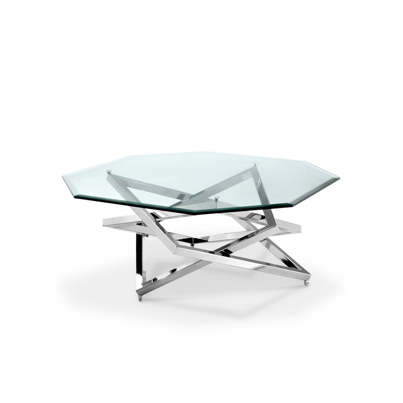 Glass Top Single Coffee Table