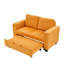 Canapé-lit modulaire 58 po 2 places Corduroy - Canapé-lit convertible 2 en 1 pour petits espaces-1515666653