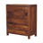 Solid Wood Aspen Chest, 3-Drawers, Chestnut, Brown