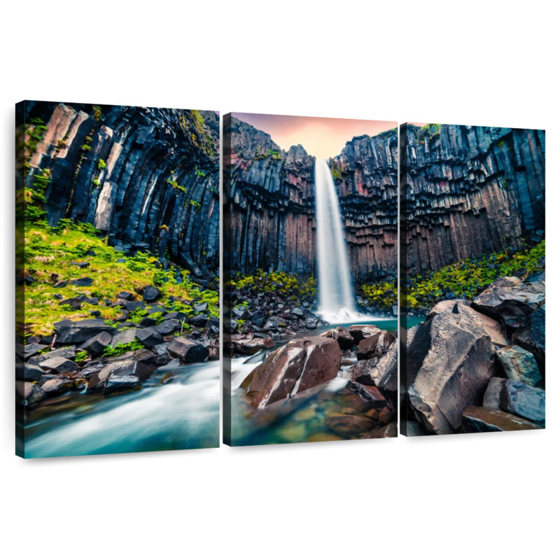 Alvord Simple Waterfall, 48" H x 74" W