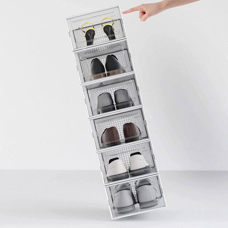 12 Pair Stackable Shoe Storage Box