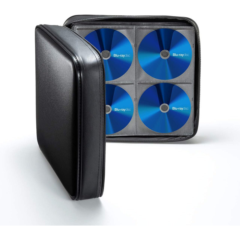 320 Capacity CD Case, Large CD Sleeves, Portable DVD VCD Storage Box