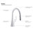 Tone Single Handle Pull Down Kitchen Sink Faucet with Three-Function Pull Down Sprayer-55233608