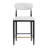 Sloane Modern Upholstered Iron Counter Stools With Open Back And Gold Accents-128426229