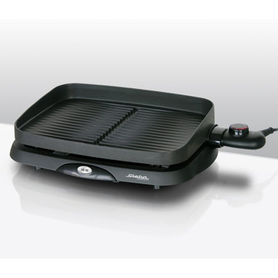Steba elektrischer Tischgrill VG 90 mit Auffangschale für überflüssige Bratenflüssigkeit und stufenloser Temperaturregelung