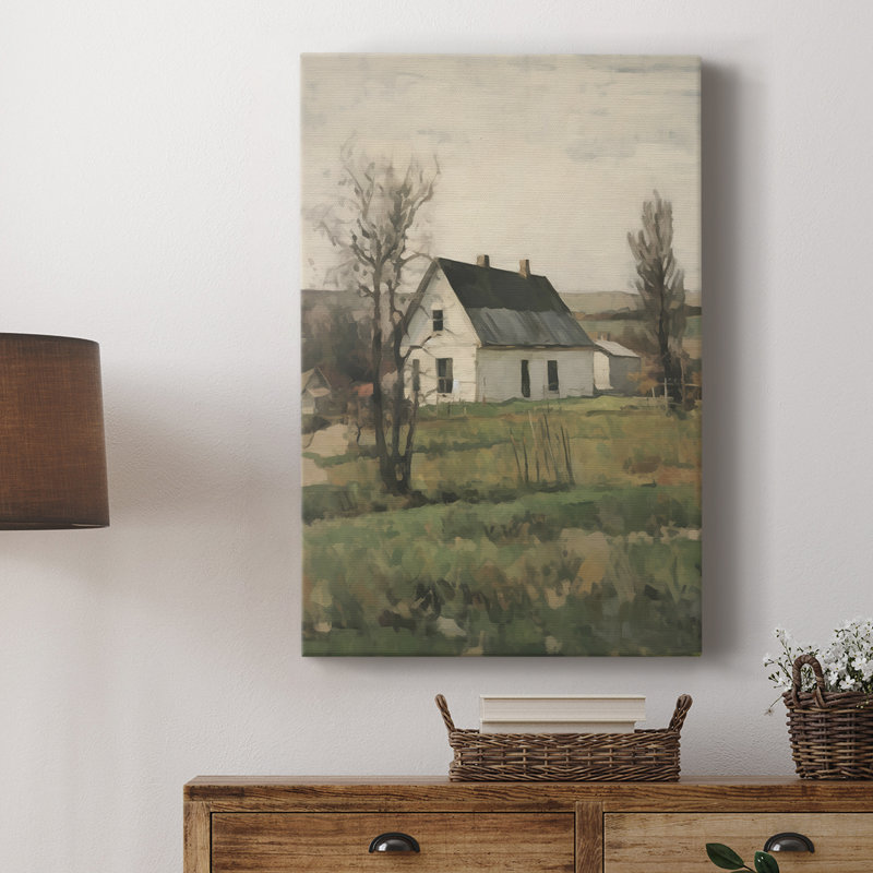 Paysage rétro Xi - galerie Cavas, H 60 po x l 40 po