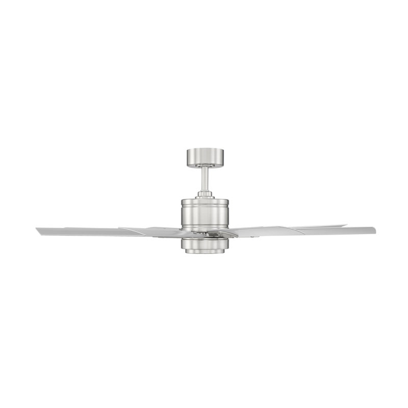 Renegade 8 - Blade Outdoor Integrated LED Smart Standard Ceiling Fan with Remote Control and Light Kit Included, 52", 3500K