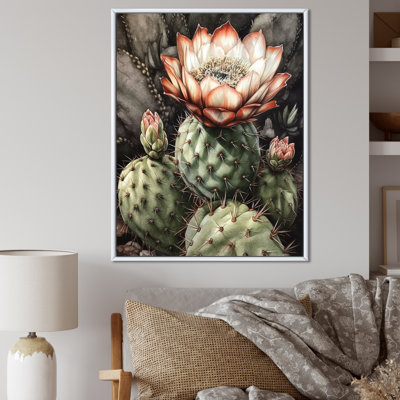" Blossoming Cactus Flower I "