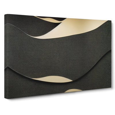 Swell Modern Abstract Art - Wrapped Canvas