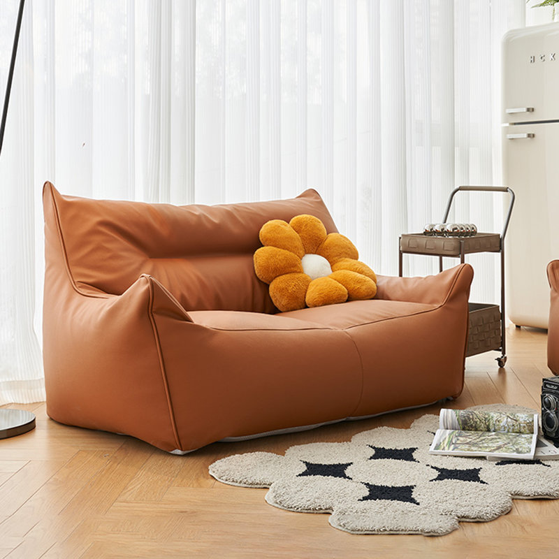 Canapé à billes rétro, Brun, H 25,59 po x l 62,99 po x P 35,43 po