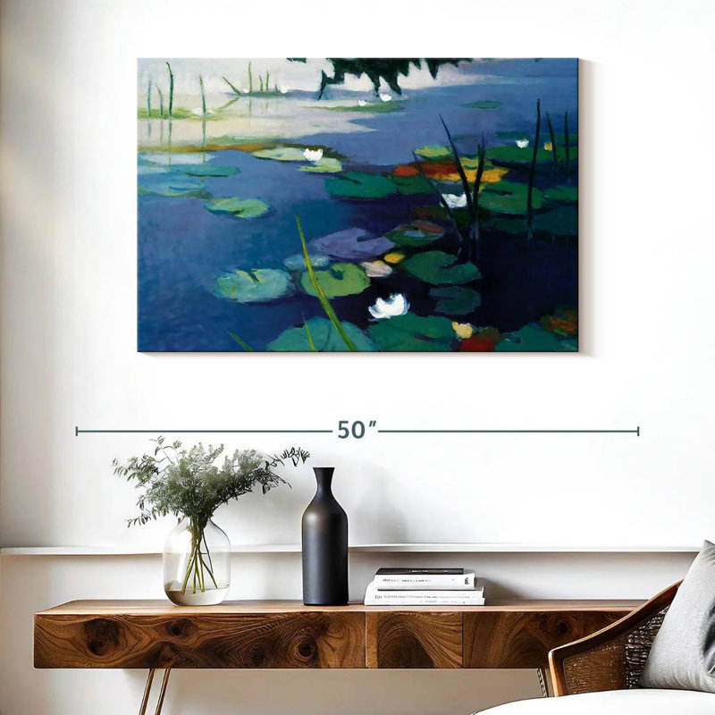 Harnek Enchanting Water Lilies, 26" H x 39" W