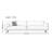 Wabi-Sabi Style Washable Linen Wood Sofa