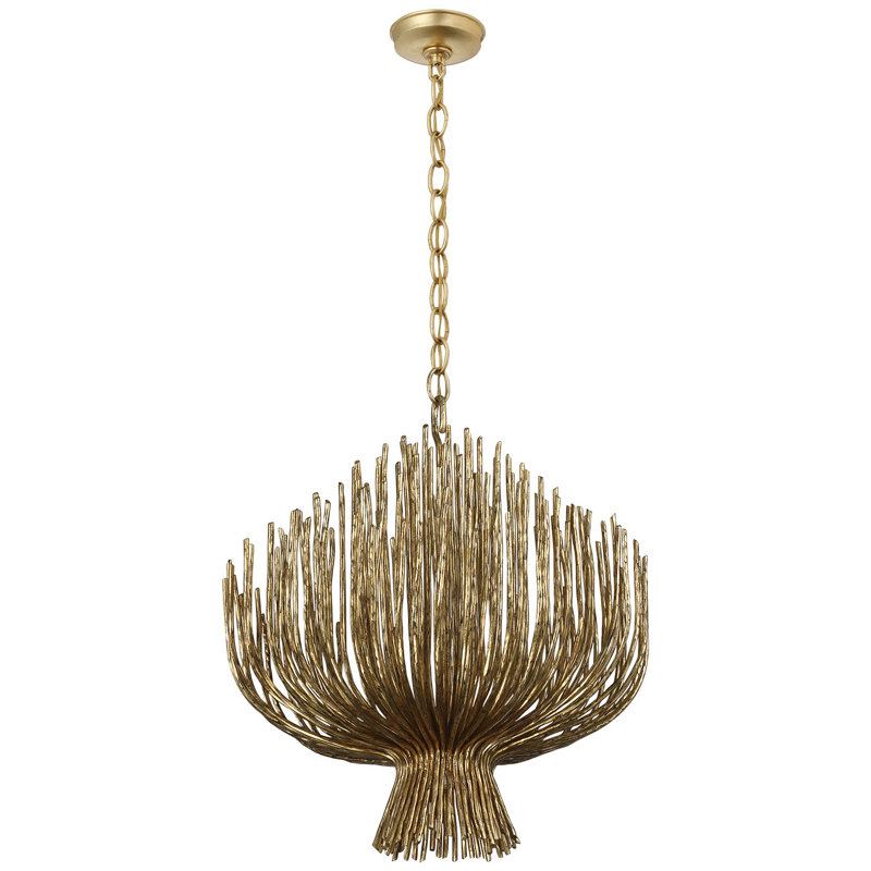 Chapman & Myers Astra 42" Sculpted Chandelier, 27" H x 23.75" W x 23.75" D, Gilded Iron