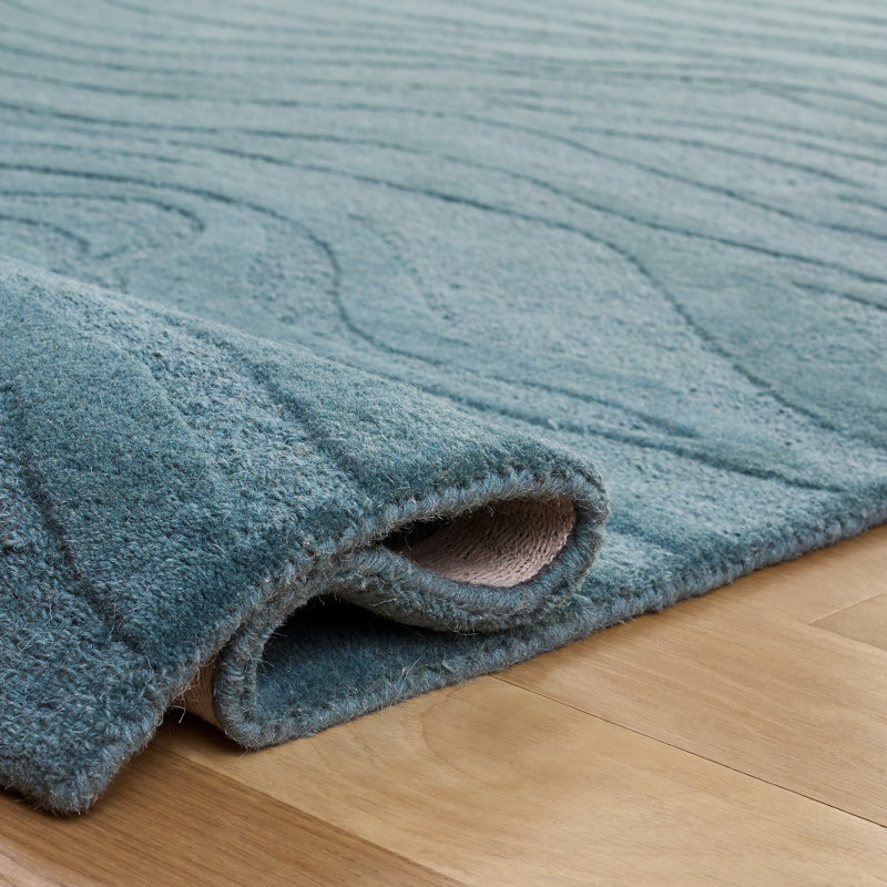 Tapis d'intérieur en laine touffeté à la main Ebony, Tapis de couloir 2 pi 3 po x 8 pi