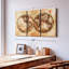 «Rustic Hemispheres Map» sur toile-617475177