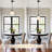 Myrtis 8.26 in. 1-Light Schoolhouse Metal Pendant Light with Frosted Opal Glass Shade Adjustable Pendant-698858266