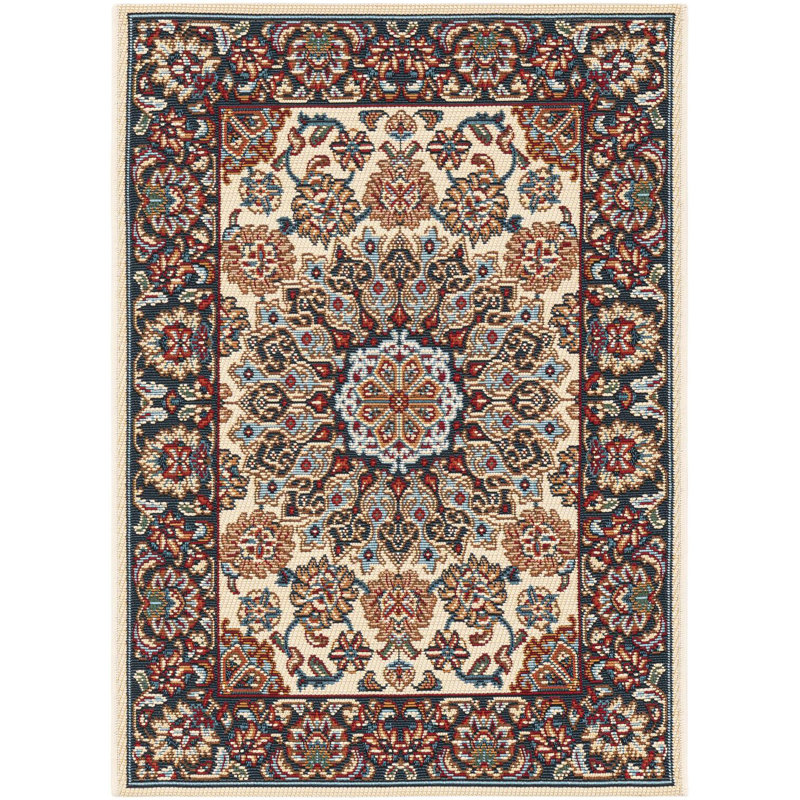 Tapis traditionnel ivoire Tollefson, Rectangle 2 pi x 3 pi 1 po