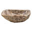 Belfry Bathroom Brianna 420mm L x 400mm W Brown Petrified Wood Specialty Sink