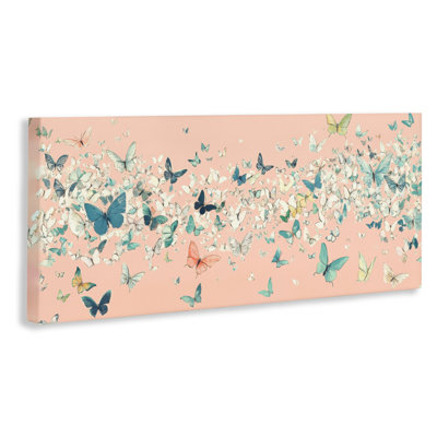 Toile Blush Butterfly Soiree, design par Petal Prints Design
