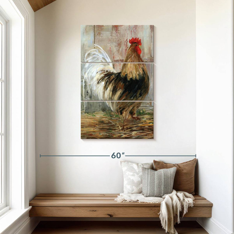 Profil de coq Brampt Farmhouse, H 45 po x l 28 po