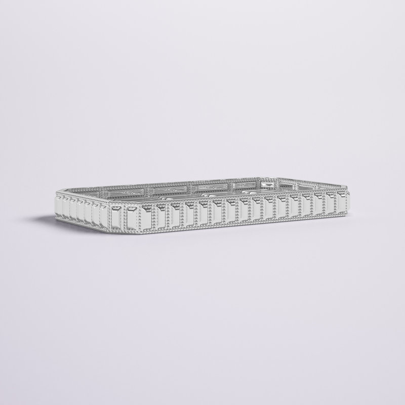 Glitz Bathroom Tray, Chrome