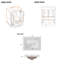Meuble-lavabo autoportant 24 po avec lavabo en céramique, armoire moderne avec tiroir divisé et porte de rangement double couche-1549607927-1549607931