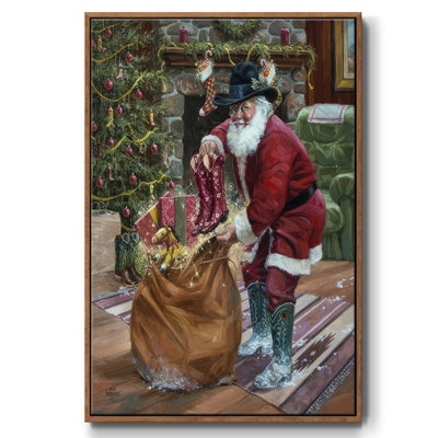 New bottes for Christmas, reproduction d'art sur toile