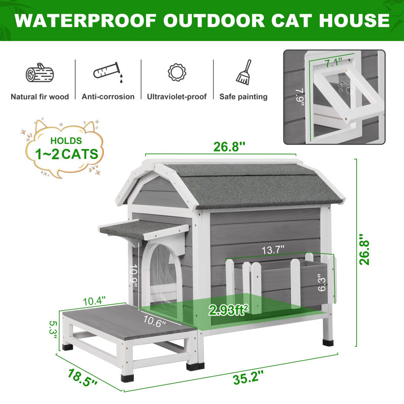 Cat House With Balcony