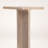 22" Beige Marble Pedestal End Table