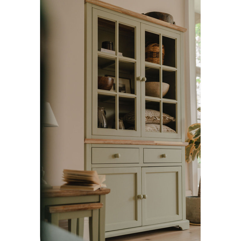 Teague Display Cabinet, Sage Green