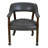 Faux Leather Swivel Armchair-89156570-89161553