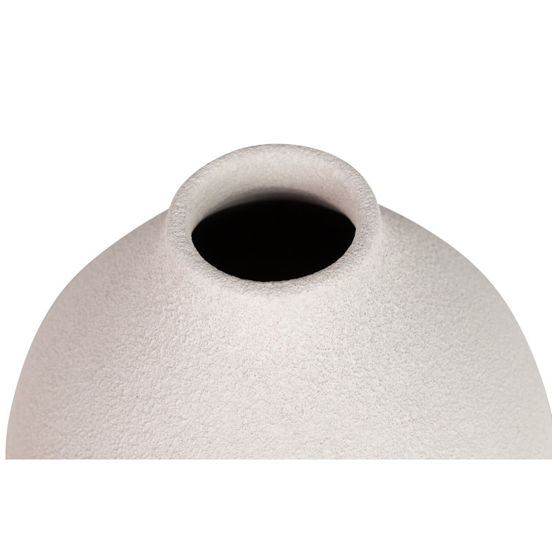 Ceramic / Porcelain Table Vase, Grey, 30cm H x 26cm W x 26cm D